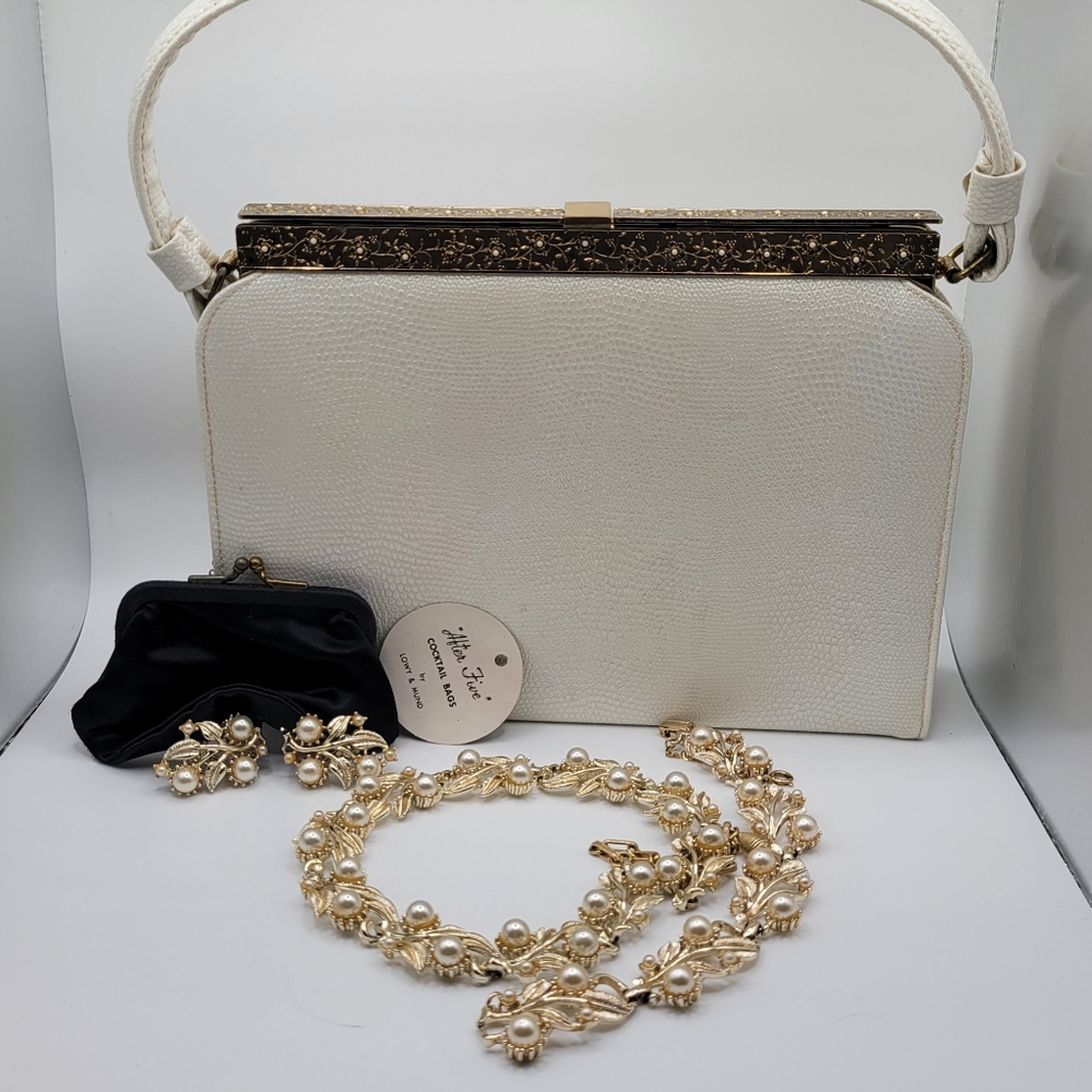 Vintage Coro Set w Lowy & Mund Cocktail Bag